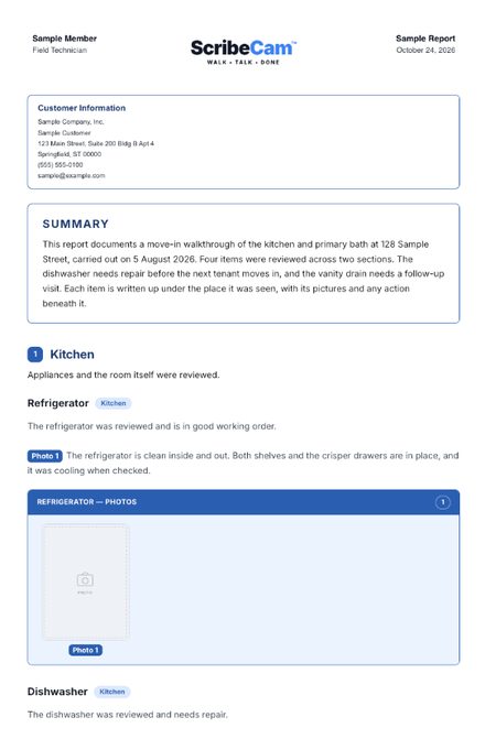 Dark Strips report design