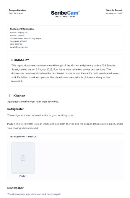 Executive report design