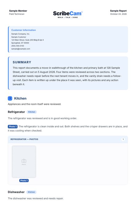 Studio report design