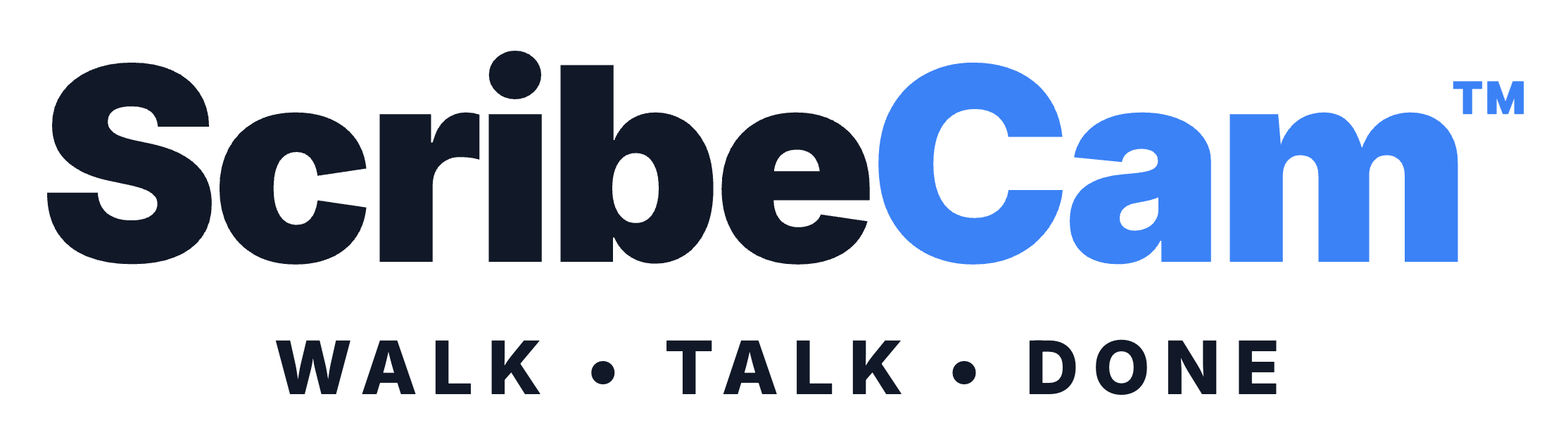 ScribeCam — Walk · Talk · Done